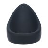 Teardrop Silicone Cockring - Black